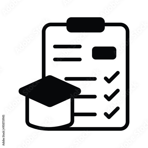 Academic progress vector design in customizable design
