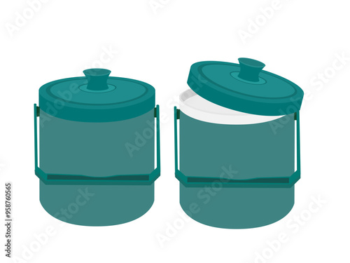 canteen on a white background.