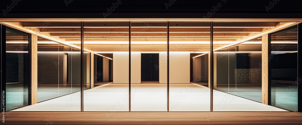 An image of a modern building reflecting the elegance of minimalist architecture with clean lines and large windows, emphasizing the importance of white space An image of a modern building reflecting the elegance of minimalist architecture with clean lines and large windows, emphasizing the importance of white space