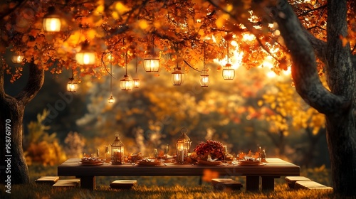 Cozy Autumn Outdoor Thanksg...