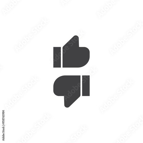 likes and dislikes icon vector illustration