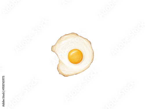 Poached egg vector