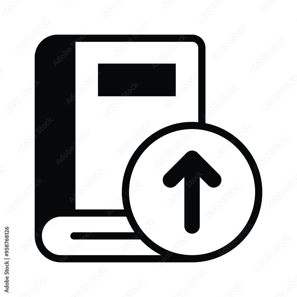 Uploading book icon,digital copy of the book file Uploading book icon,digital copy of the book file