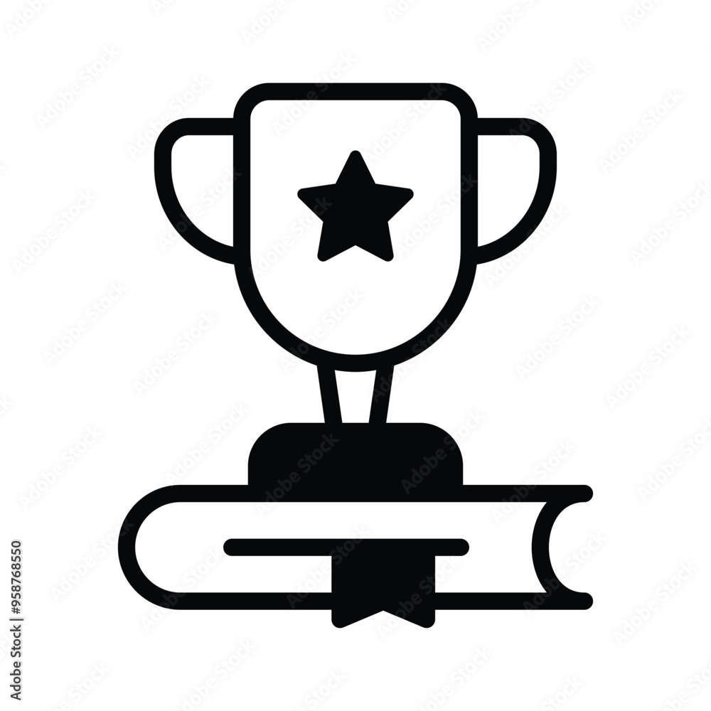 Perfect trophy icon to represent success