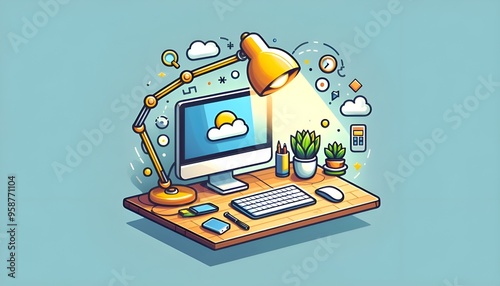  Education and Home Schooling Related Vector Flat Illustration Design