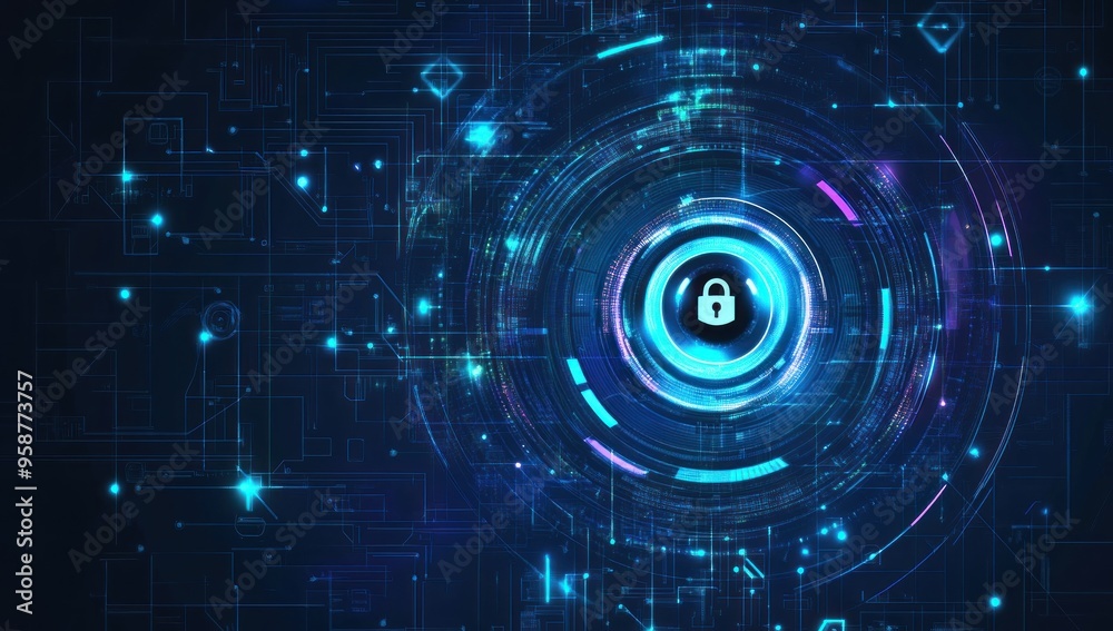 Cybersecurity and Digital Protection: A Futuristic Illustration Cybersecurity and Digital Protection: A Futuristic Illustration