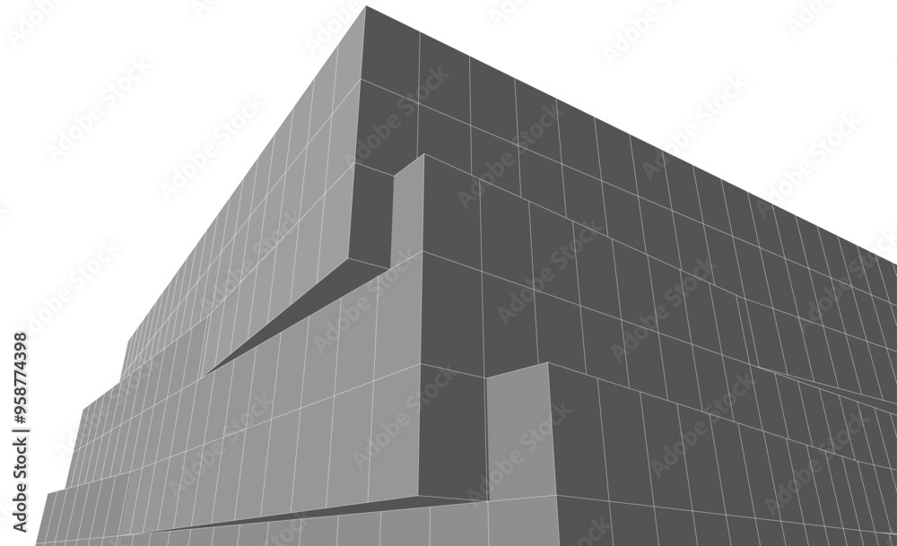 abstract architecture design 3d illustration abstract architecture design 3d illustration