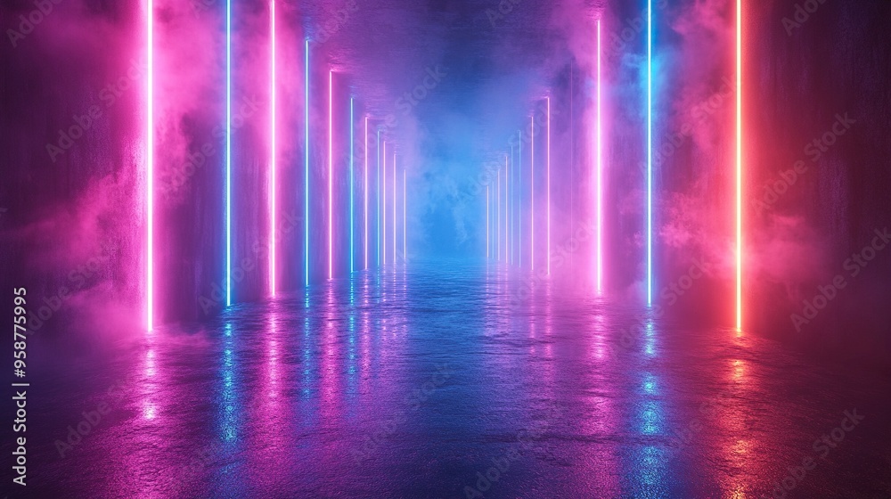 abstract backgroun with vertical pink blue neon lines glowing in the dark digital ultraviolet wallpaper abstract backgroun with vertical pink blue neon lines glowing in the dark digital ultraviolet wallpaper