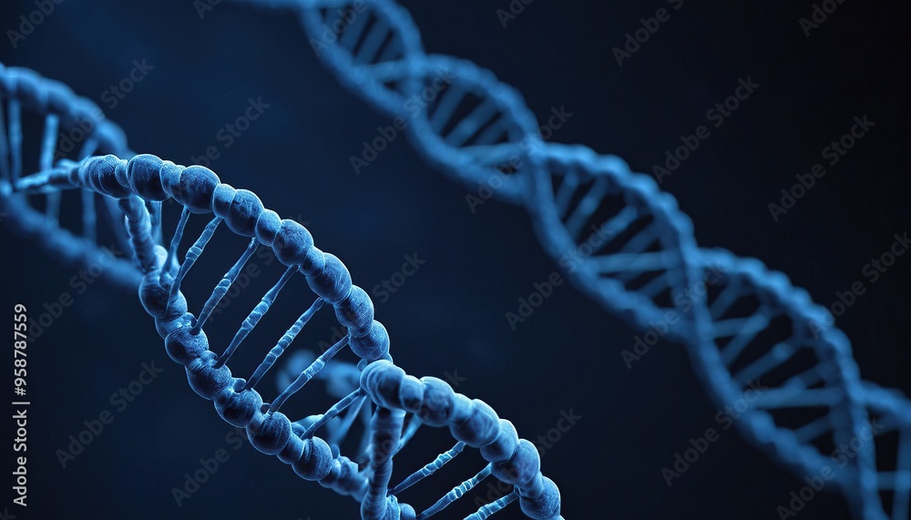 Blue abstract dna structure background design 37