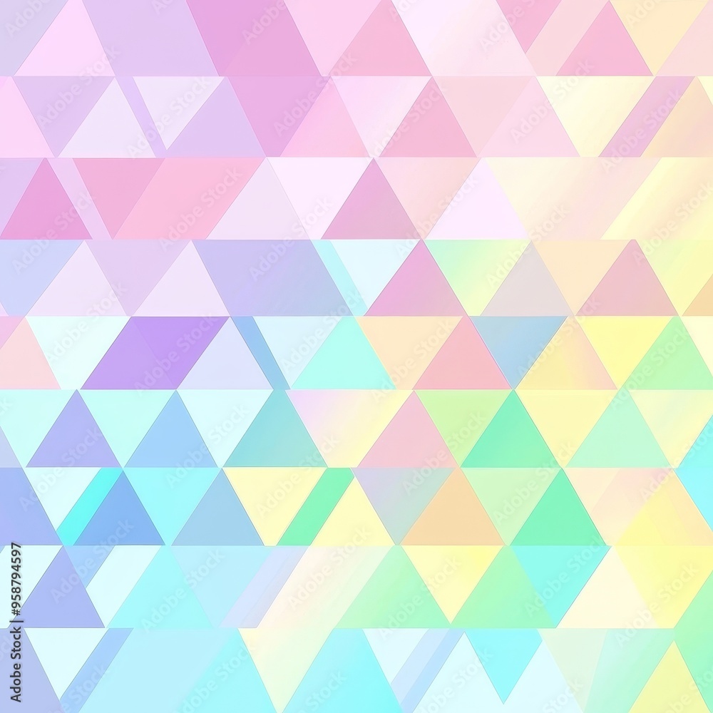 Creating a soft geometric pattern with overlapping pastel diamonds