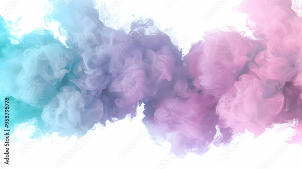 pink party fog. Isolated blue, teal, purple , aqua smoke cloud or think cloud. 3D special effects fog clouds graphic for white background pink party fog. Isolated blue, teal, purple , aqua smoke cloud or think cloud. 3D special effects fog clouds graphic for white background
