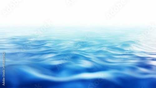 Clear blue water surface view background illustration