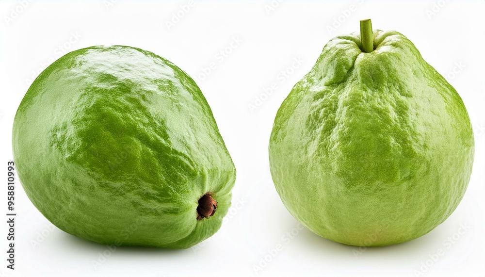 guava isolated on white background, full depth of field guava isolated on white background, full depth of field