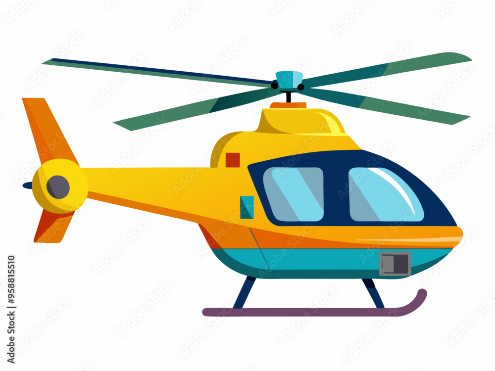 helicopter vector illustration