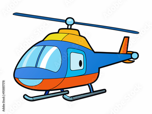 helicopter vector illustration