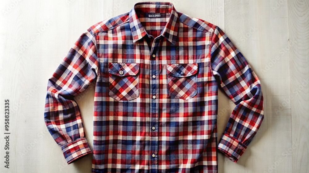 Autumn clothing. Plaid shirt. Autumn clothing. Plaid shirt.