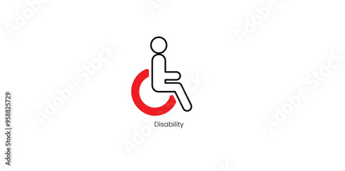 Disability Support and Accessibility Services Vector Icon