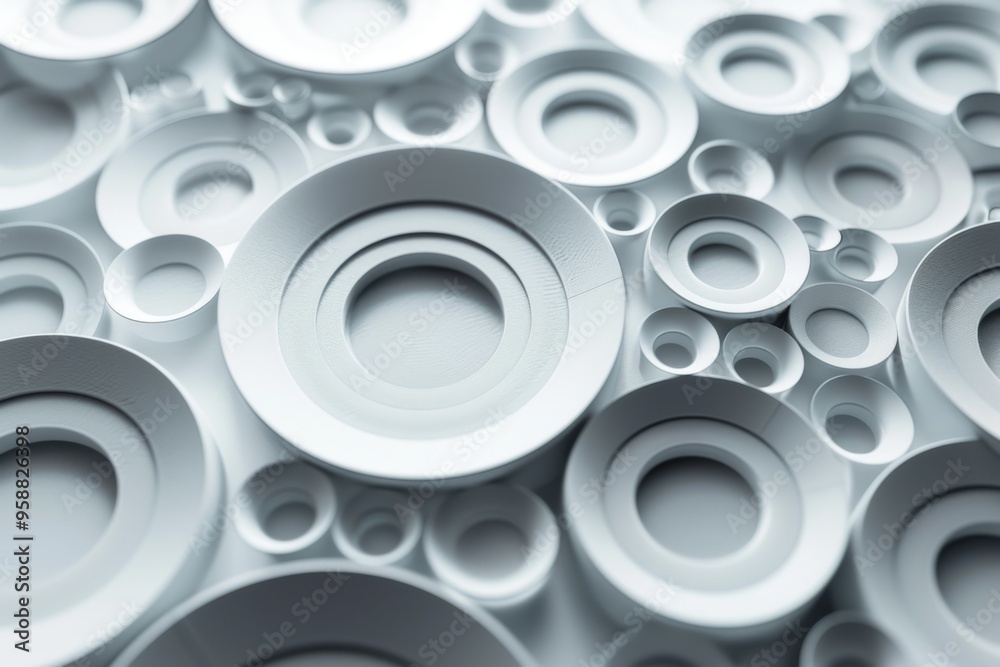 Abstract Pattern of White Circles Abstract Pattern of White Circles