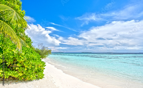 Fototapeta Naklejka Na Ścianę i Meble -  Beautiful tropical beach on the maldives