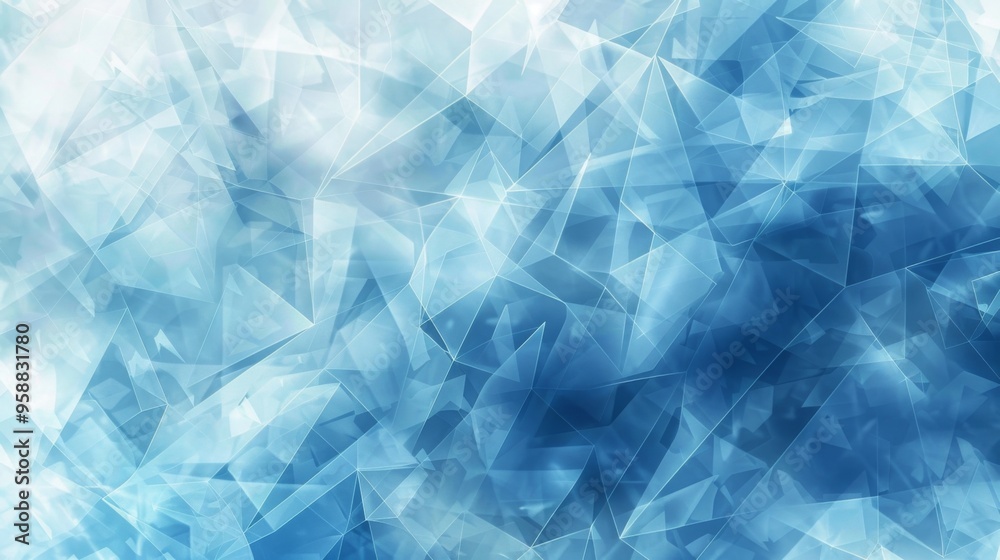 Naklejka premium Abstract Blue Crystal Background