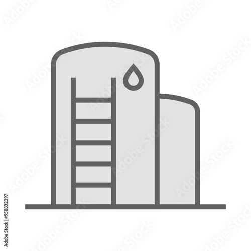 Chemical Tank icon design