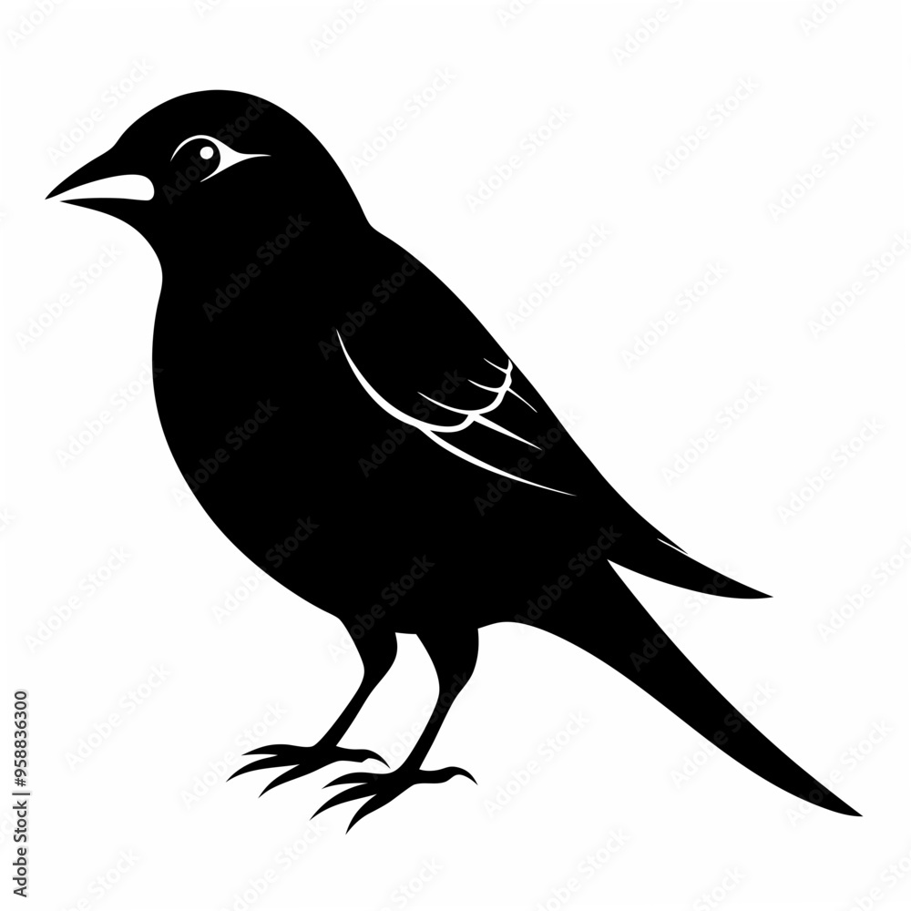Sparrow Black silhouette Sparrow Black silhouette
