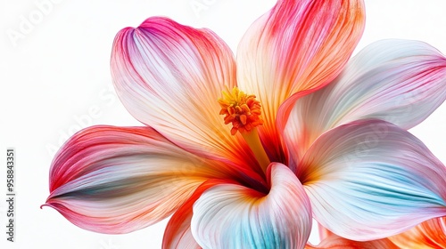 Colorful Flower Petals Close Up.