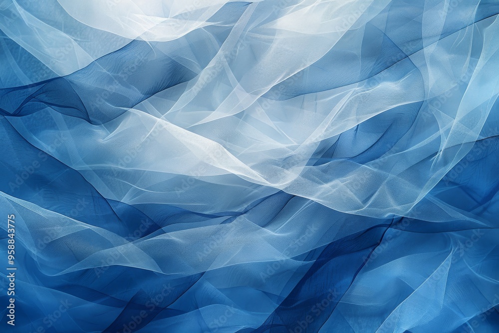 Obraz premium Abstract Blue and White Fabric Texture