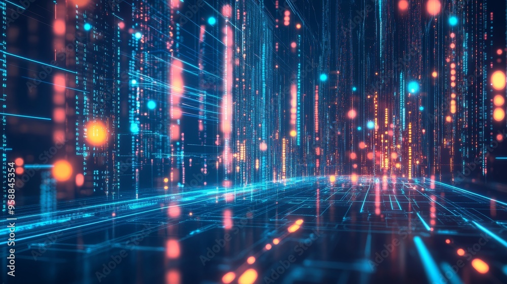 Abstract Digital Network Background. Abstract Digital Network Background.