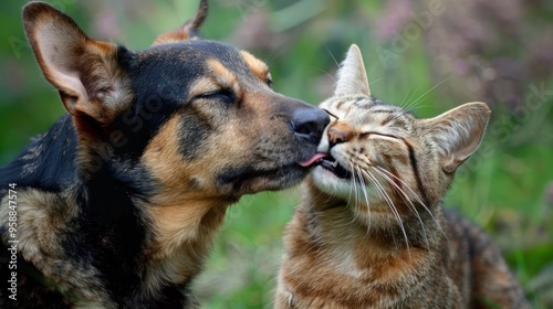 Dog and Cat Friendship