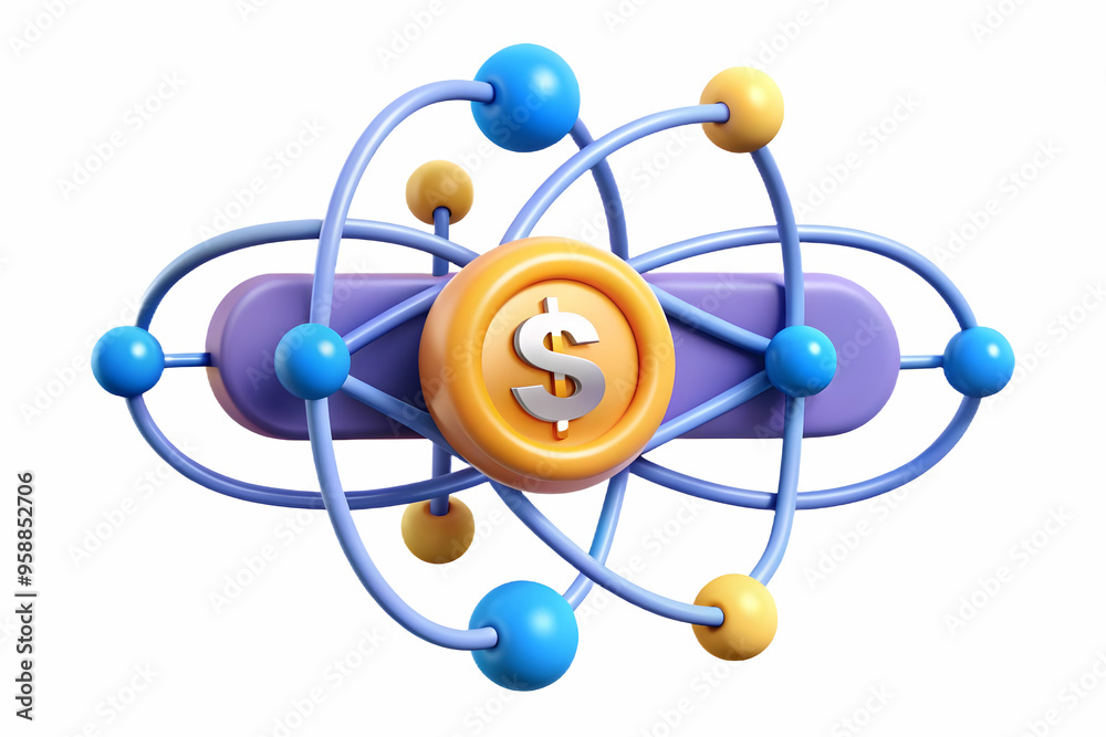 Advanced AI Quantum Computing Technology Concept with Dollar Sign for Financial Cost Management - Abstract Vector Design on White Background for Photo Stock Advanced AI Quantum Computing Technology Concept with Dollar Sign for Financial Cost Management - Abstract Vector Design on White Background for Photo Stock
