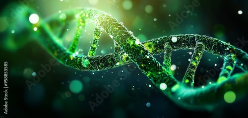 Wallpaper Mural Analysis of algae s DNA structure, detailed, vibrant, microscopic view, genetic study Torontodigital.ca
