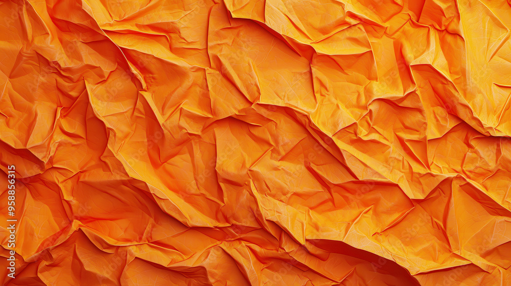 An abstract image of a vibrant orange crumpled paper, displaying intricate folds and textures, representing creativity and improvisation in a striking manner. An abstract image of a vibrant orange crumpled paper, displaying intricate folds and textures, representing creativity and improvisation in a striking manner.
