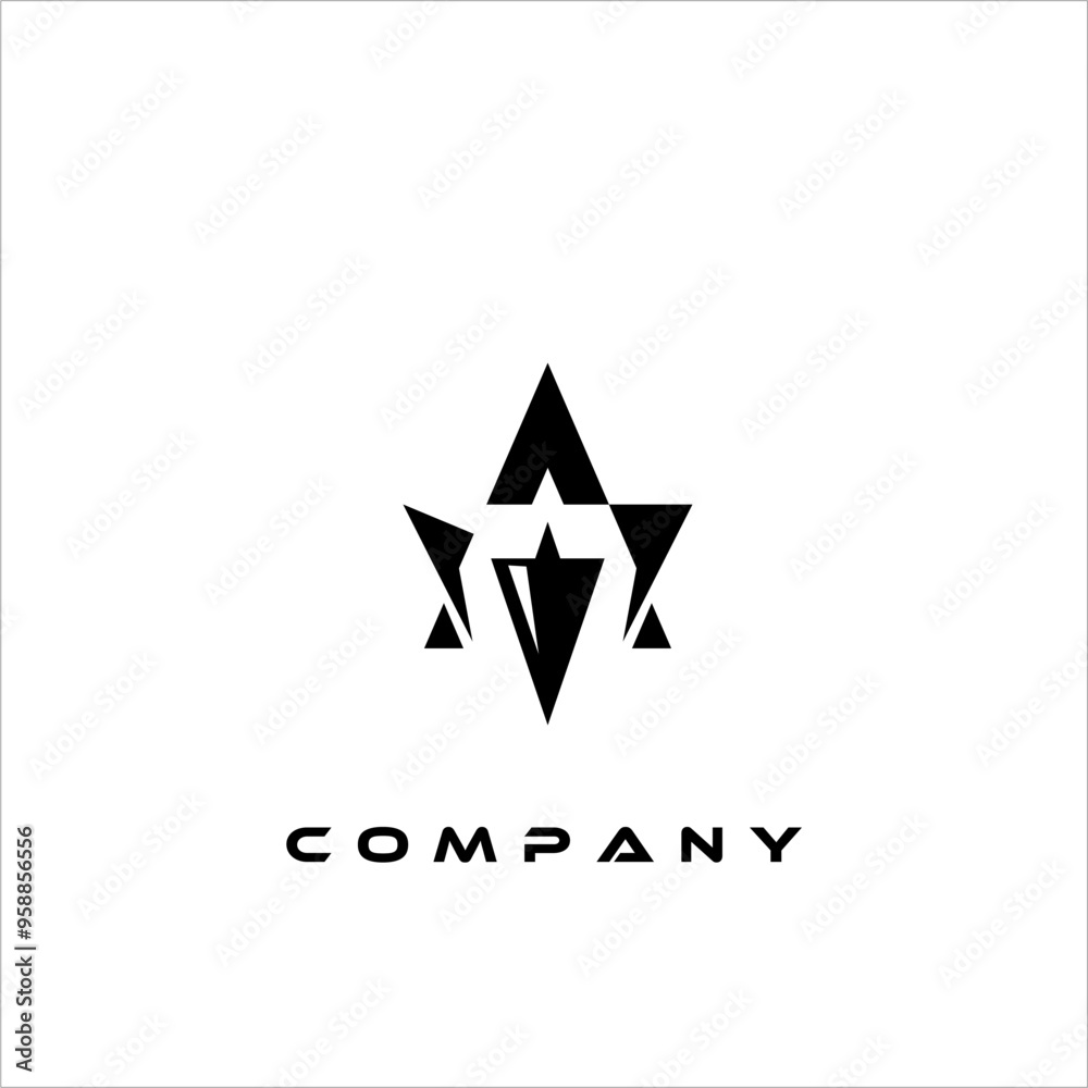 Elegant and minimalist abstract logo design Elegant and minimalist abstract logo design
