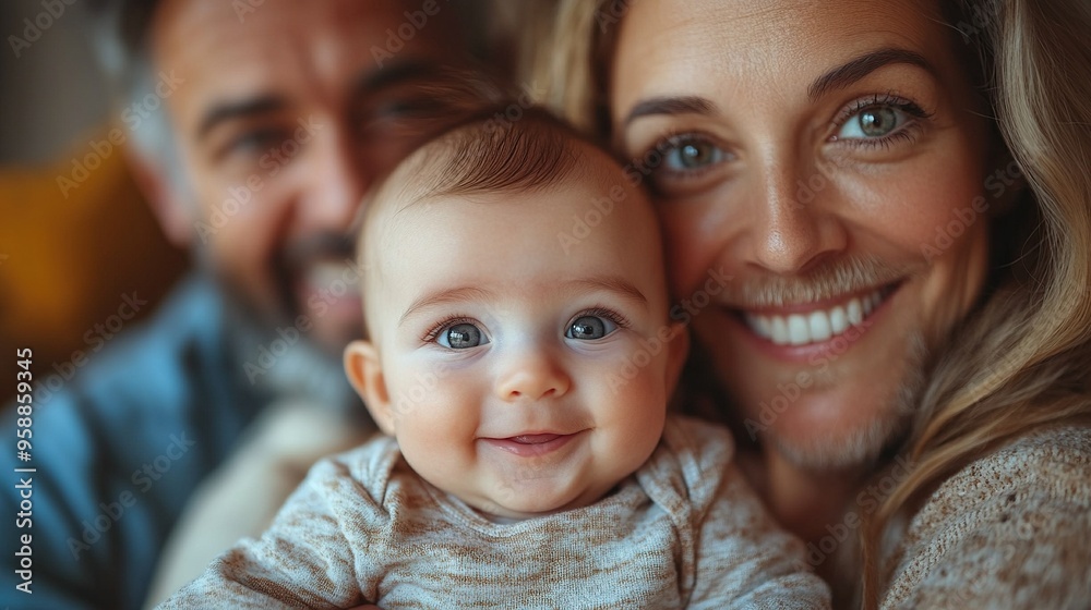 happy multigeneration family playing with small baby indoors at home visiting concept happy multigeneration family playing with small baby indoors at home visiting concept