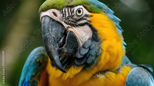 Close-up of a Blue and Gold Macaw