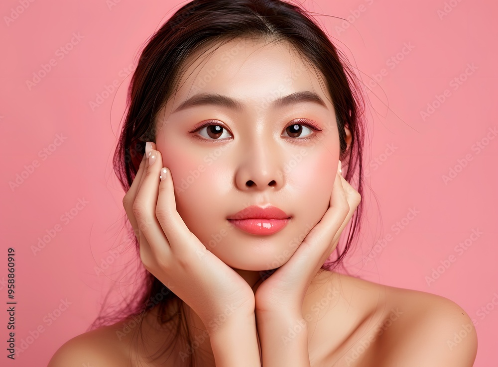 Portrait of a Young Woman with Clean Skin Portrait of a Young Woman with Clean Skin