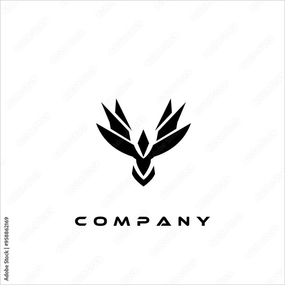 Elegant and minimalist abstract logo design Elegant and minimalist abstract logo design