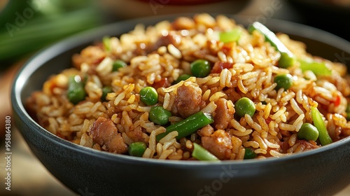 Delicious Fried Rice with Chicken and Vegetables