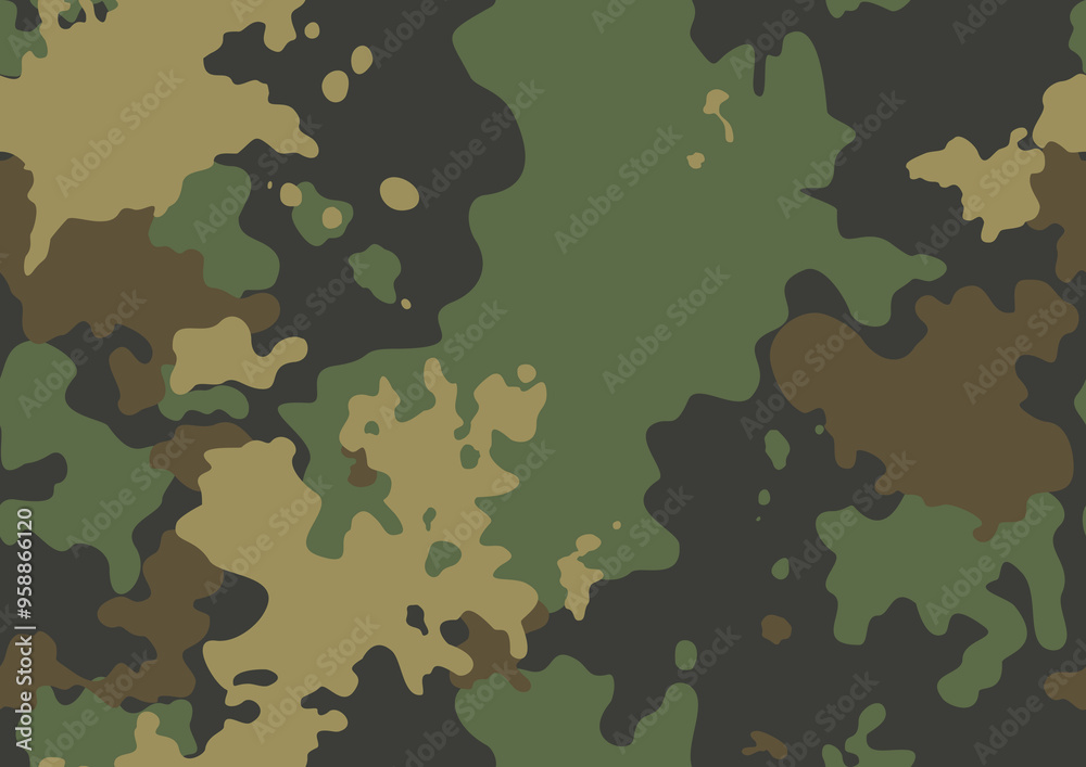 army camouflage military texture, forest vector design for textile clothing, paper, fabric.
army camouflage military texture, forest vector design for textile clothing, paper, fabric.