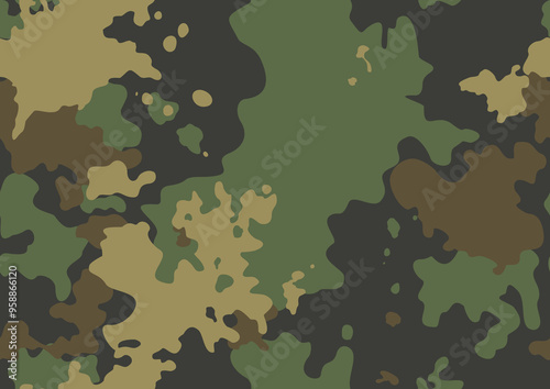 
army camouflage military texture, forest vector design for textile clothing, paper, fabric.