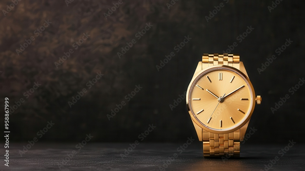 custom made wallpaper toronto digitalGolden watch resting on a strategic timeline, symbolizing punctuality in planning