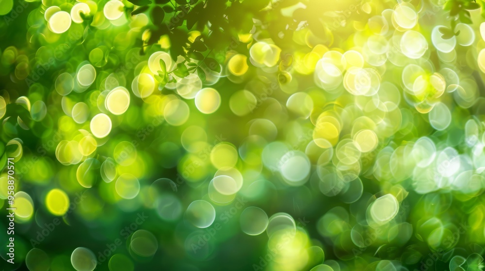 Natural Bokeh Background with Soft Green and Yellow Lights - Eco-Friendly, Nature-Themed Design Natural Bokeh Background with Soft Green and Yellow Lights - Eco-Friendly, Nature-Themed Design