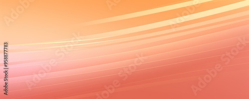 Sun rays background with gradient color, peach and gold, vector illustration