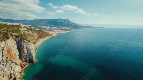 Gibraltar coastline from rock's summit