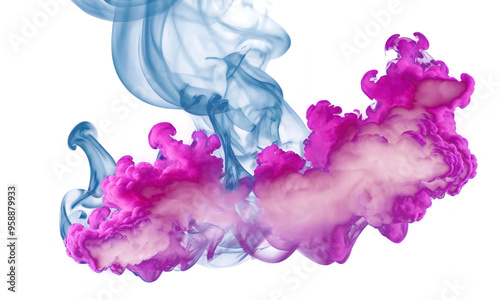smoke on transparent background, colorful smoke png