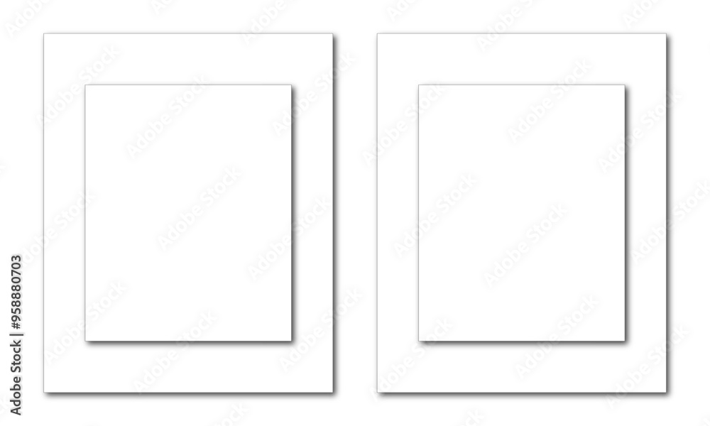Photo and Frame Mockup on Transparent Background Photo and Frame Mockup on Transparent Background