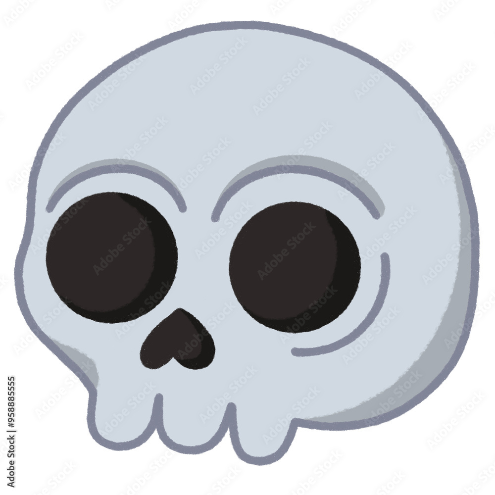 Head skull Halloween festival icons set Head skull Halloween festival icons set