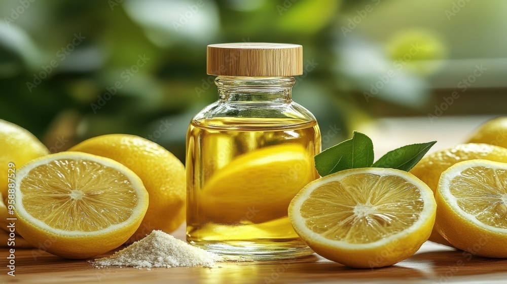Homemade All-Purpose Cleaner in Glass Spray Bottle, eco-friendly solution, vibrant green liquid, clear container, kitchen counter setting Homemade All-Purpose Cleaner in Glass Spray Bottle, eco-friendly solution, vibrant green liquid, clear container, kitchen counter setting