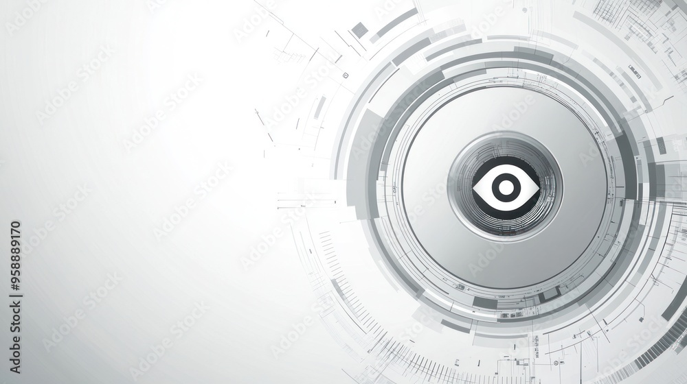 Abstract Digital Eye - Technology and Security Abstract Digital Eye - Technology and Security